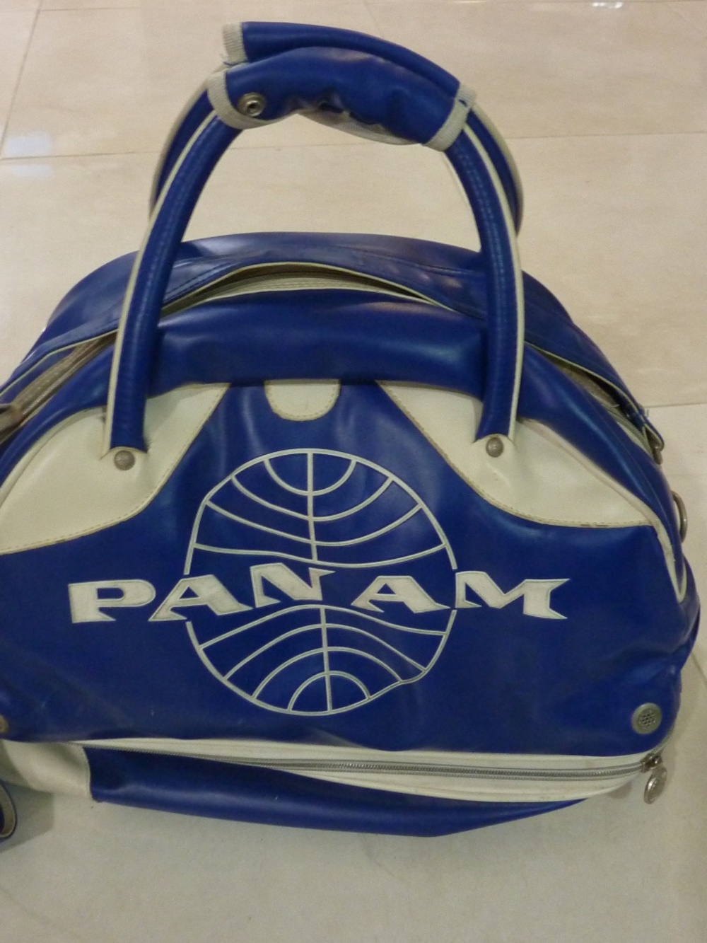 VINTAGE Pan Am Airlines World Airway RARE Certified Luggage Travel  BAG